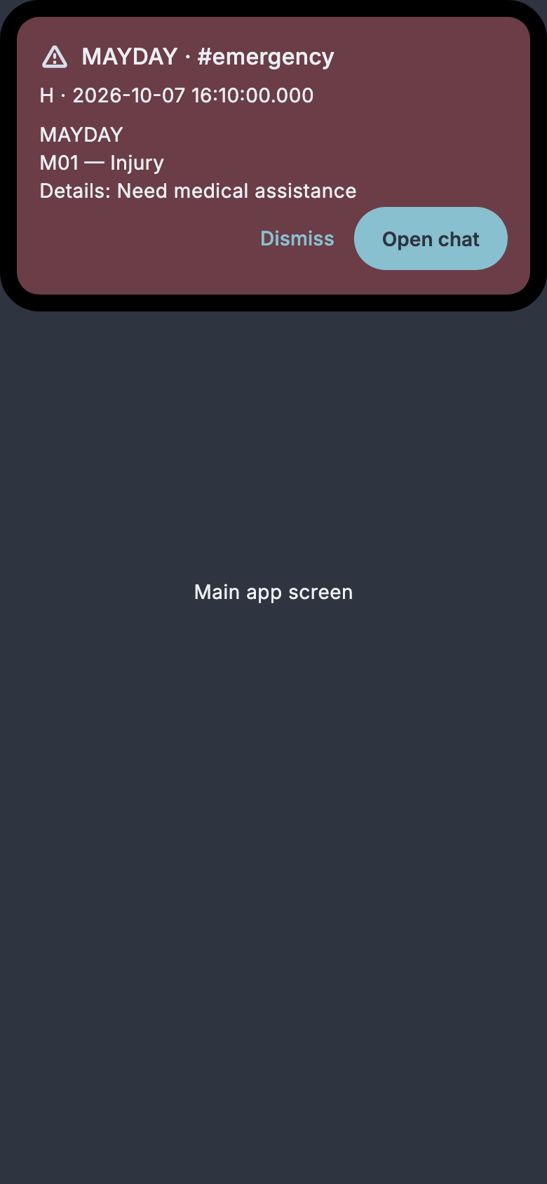 An example PhryktorCore MAYDAY popup has Dismiss and Open chat controls.
